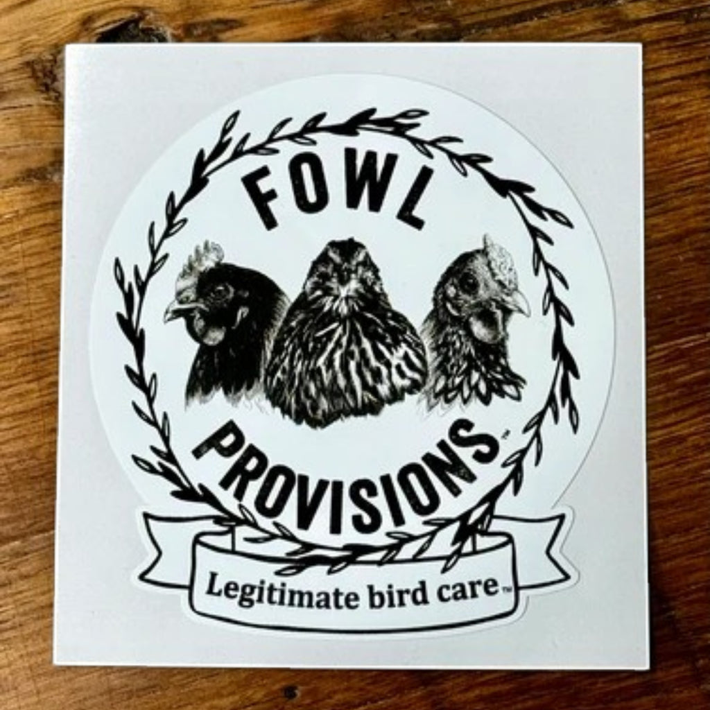 Fowl Provisions™ Company Logo Decal