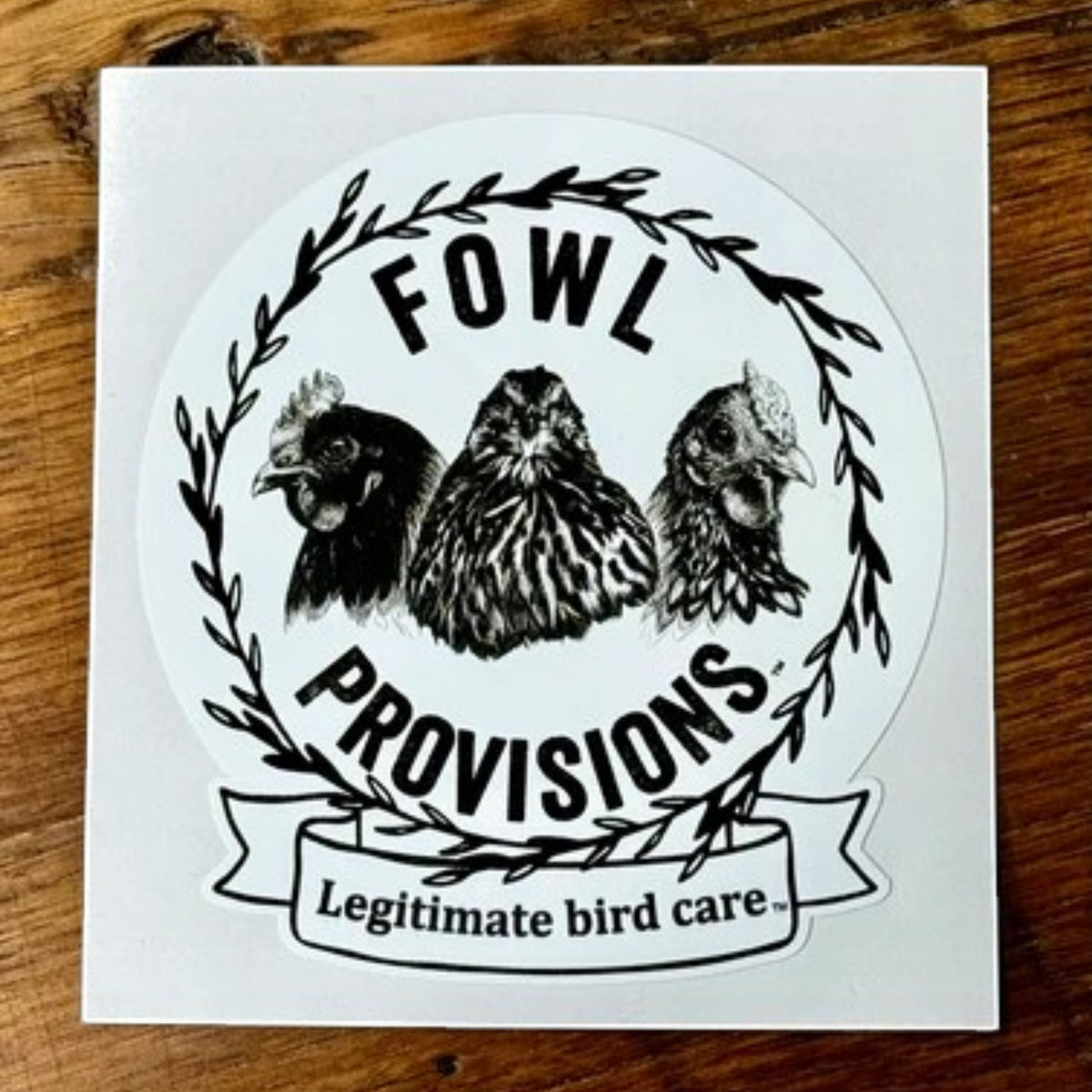 Fowl Provisions™ Company Logo Decal