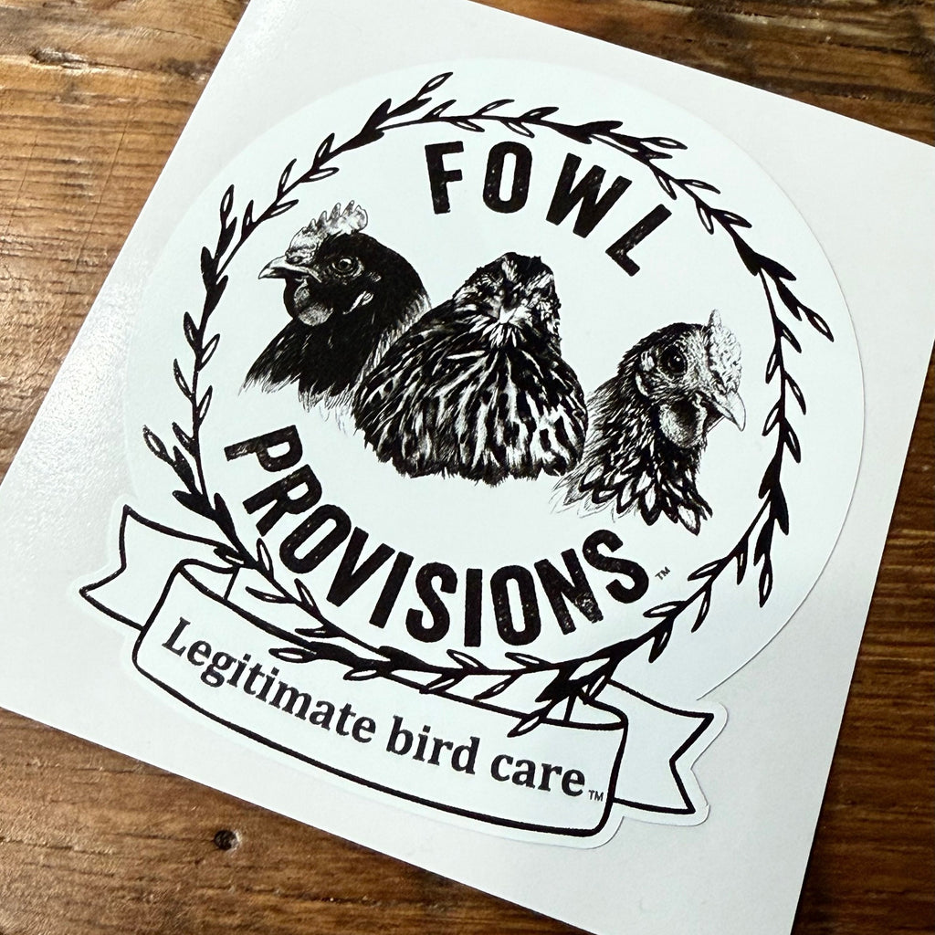 Fowl Provisions™ Company Logo Decal