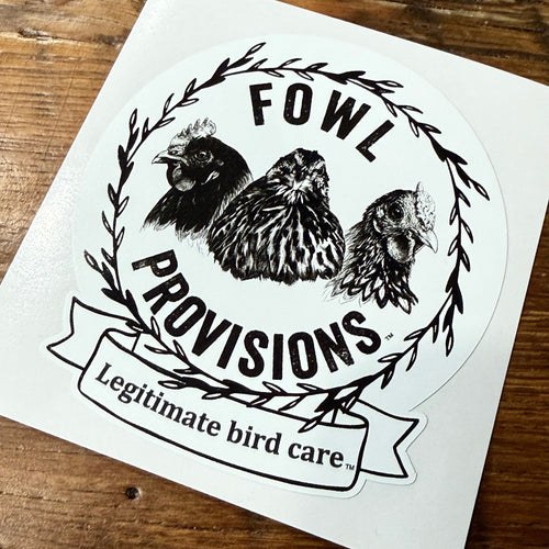 Fowl Provisions™ Company Logo Decal