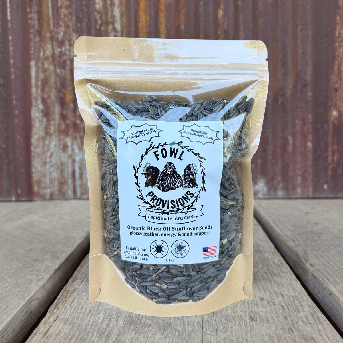 Organic Black Oil Sunflower Seeds