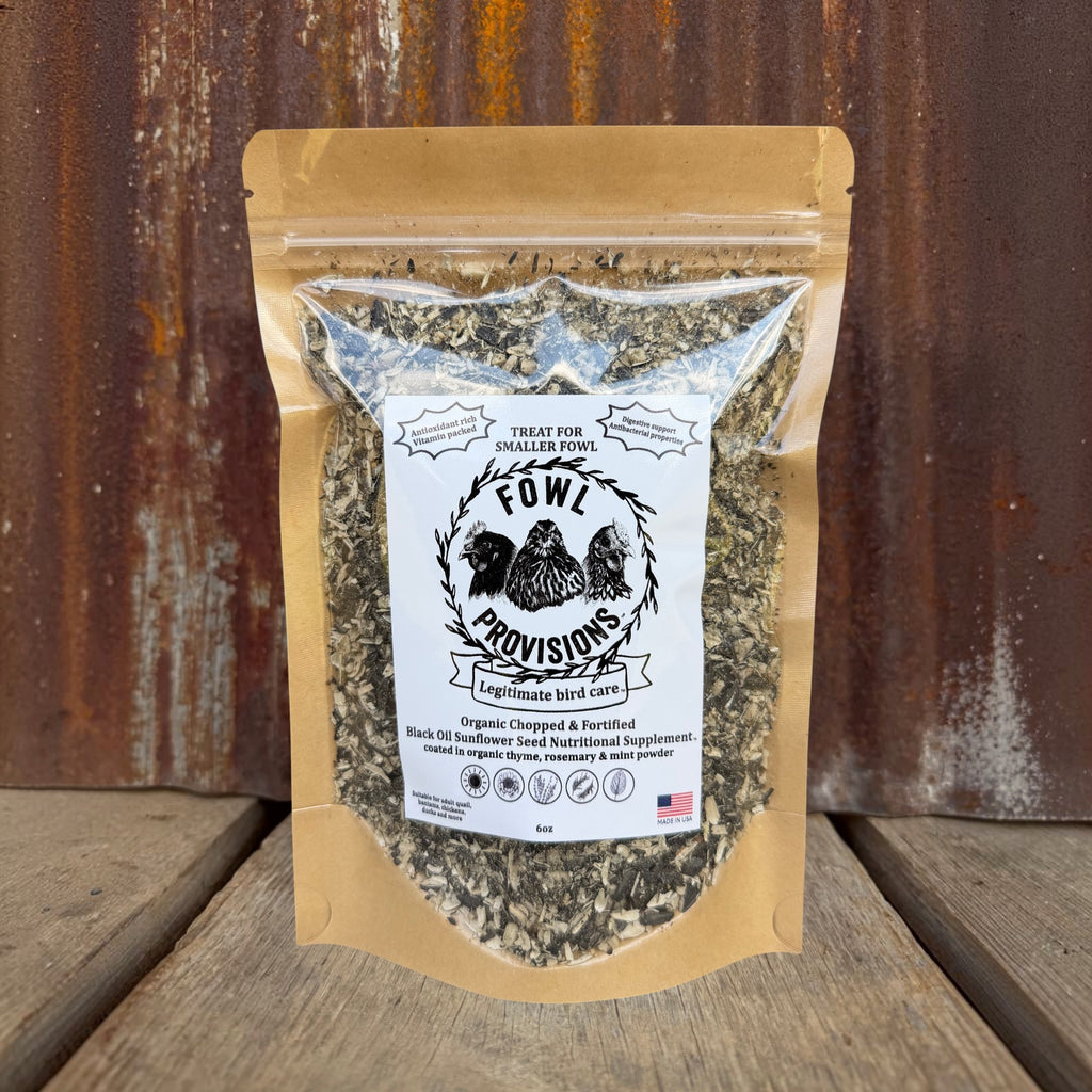 Organic Chopped & Fortified Black Oil Sunflower Seed Nutritional Supplement™