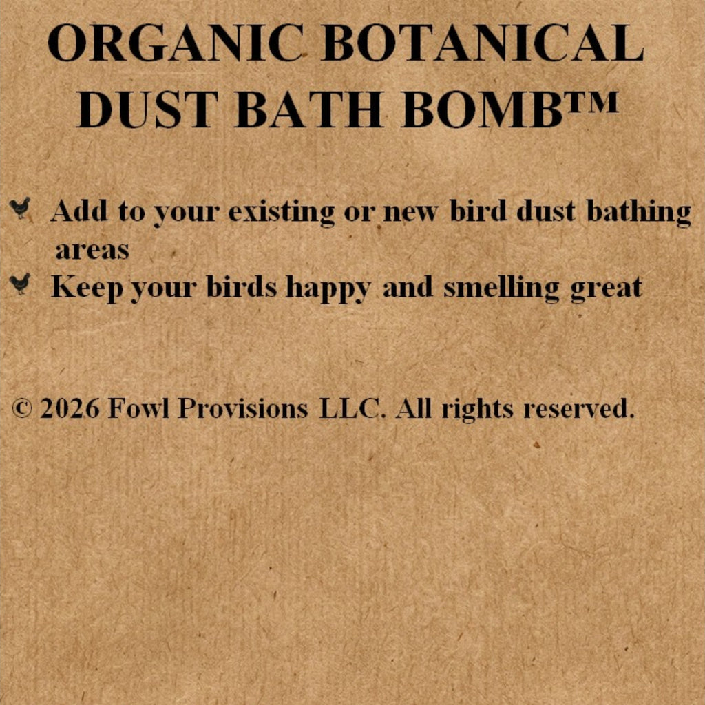 Organic Botanical Dust Bath Bomb™