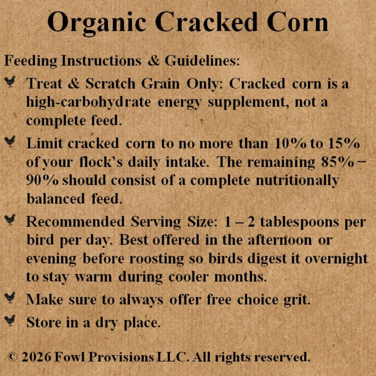 Organic Cracked Corn