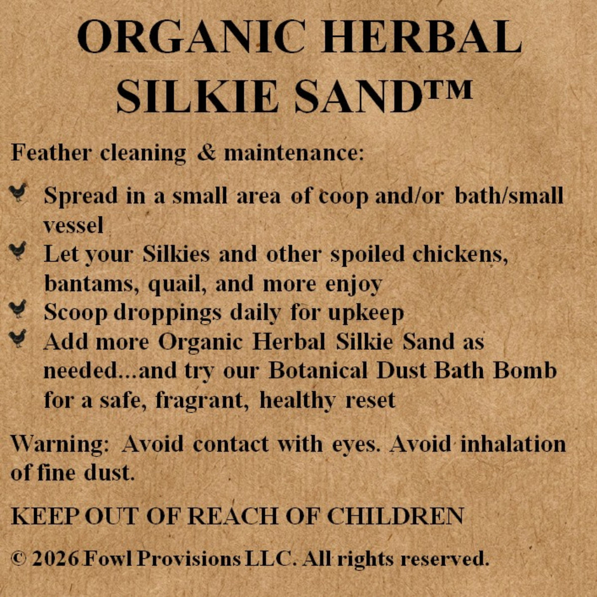 Organic Herbal Silkie Sand™