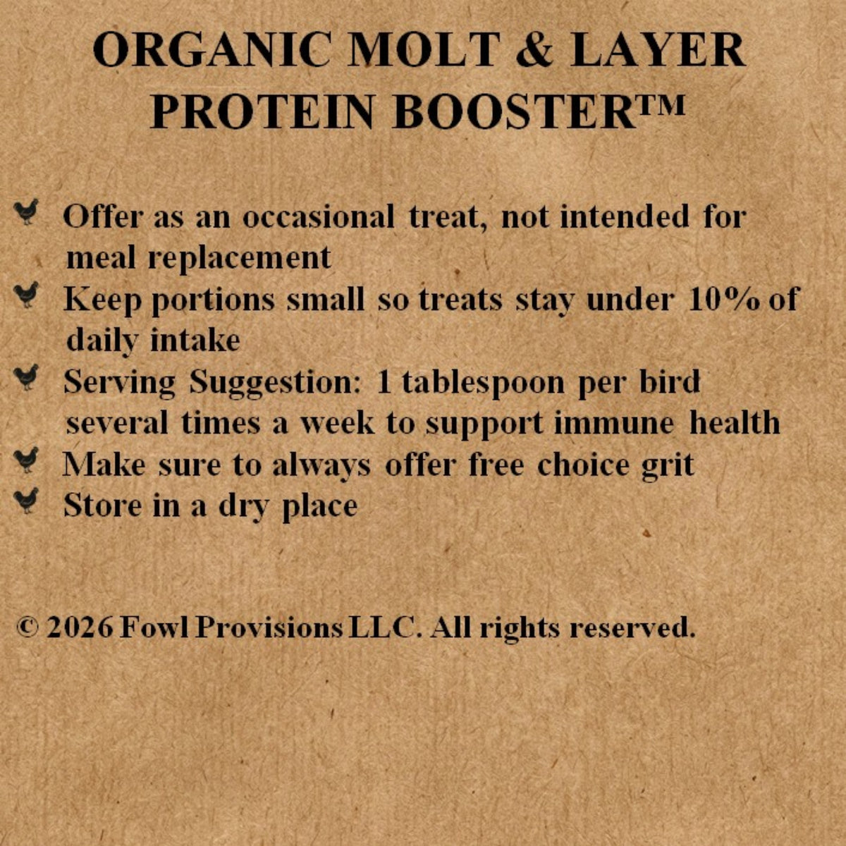 Organic Molt & Layer Protein Booster™
